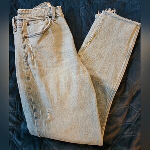 Abercrombie & Fitch Light Blue High Rise Jeans Curve Love 26R